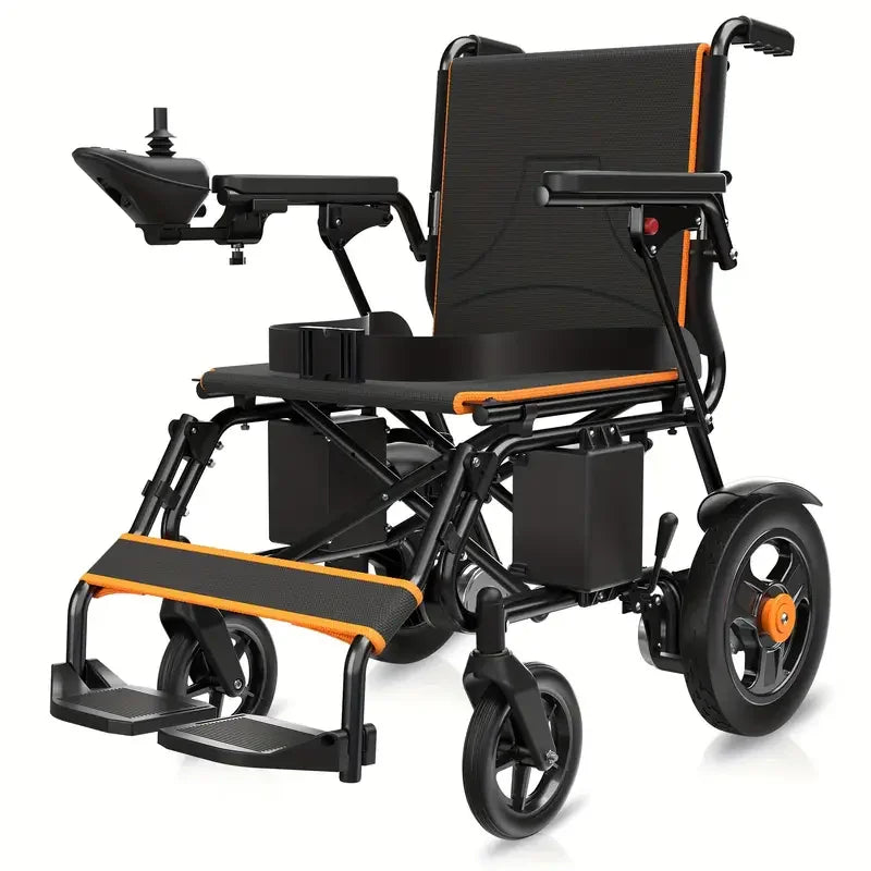 Foldable Electric Wheelchair with Joystick – Lightweight, Portable Power Chair for Adults & Seniors