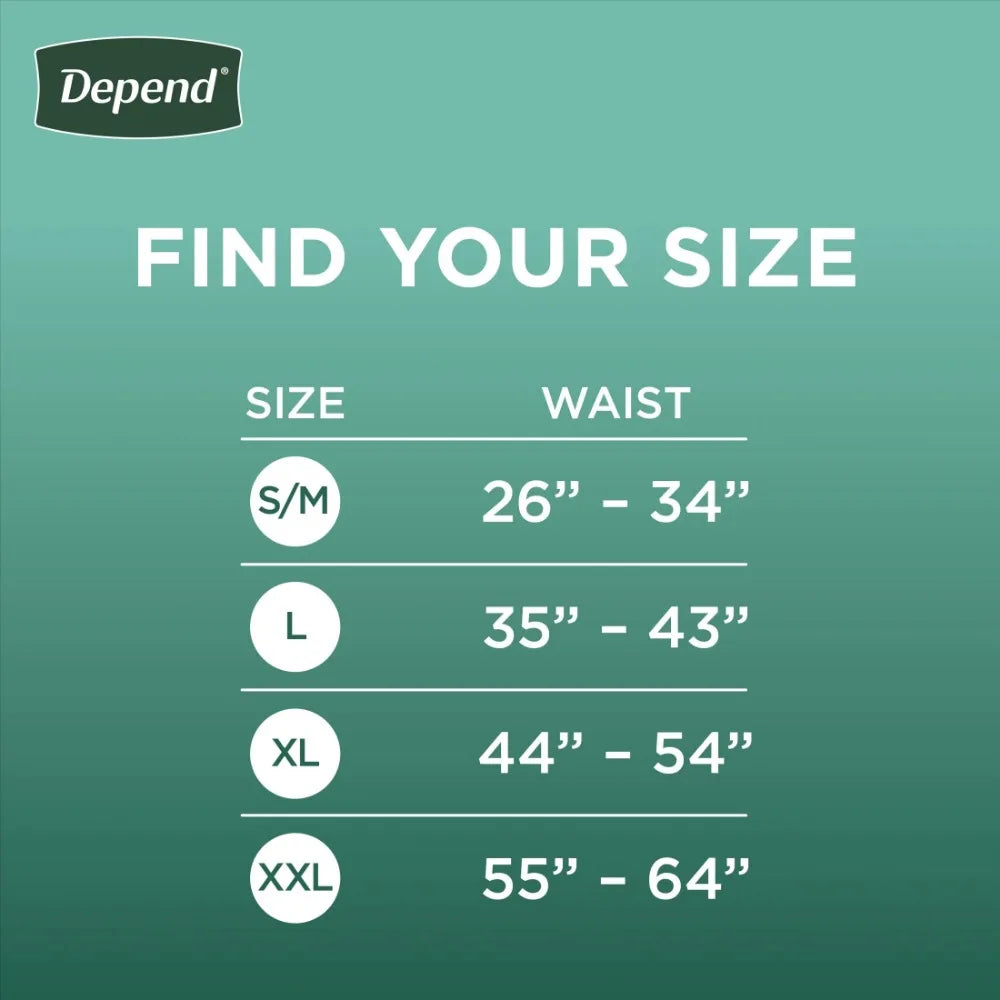 Depend Fresh Protection Incontinence Underwear – XL, 26 Count (Maximum Absorbency, Unisex)