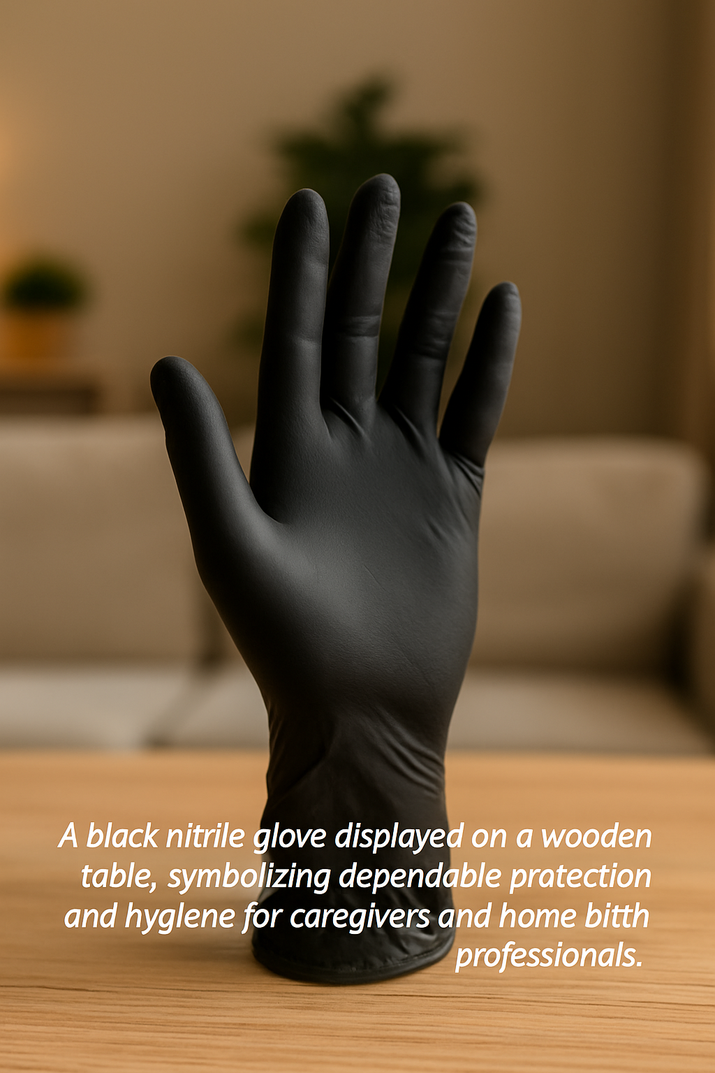 Black Nitrile Disposable Gloves (10–100 pcs)