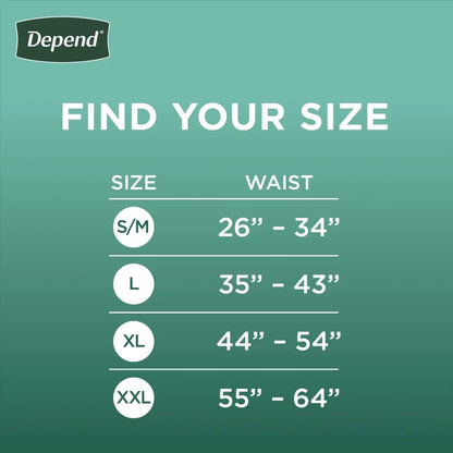 Depend Fresh Protection Incontinence Underwear – XL, 26 Count (Maximum Absorbency, Unisex)