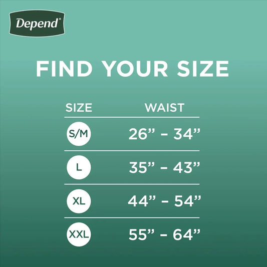 Depend Fresh Protection Incontinence Underwear – XL, 26 Count (Maximum Absorbency, Unisex)