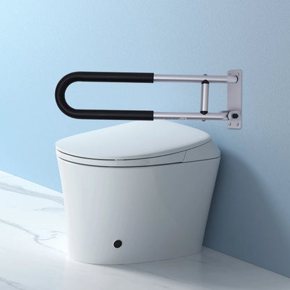 Toilet Grab Bar with Wall Mount – Non-Slip Aluminum Safety Rail for Bathroom & Toilet (Ships from U.S.)