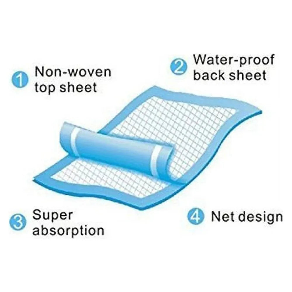 Protect Surfaces with Confidence – Large 23"x36" CHUX Underpads (50-Pack)